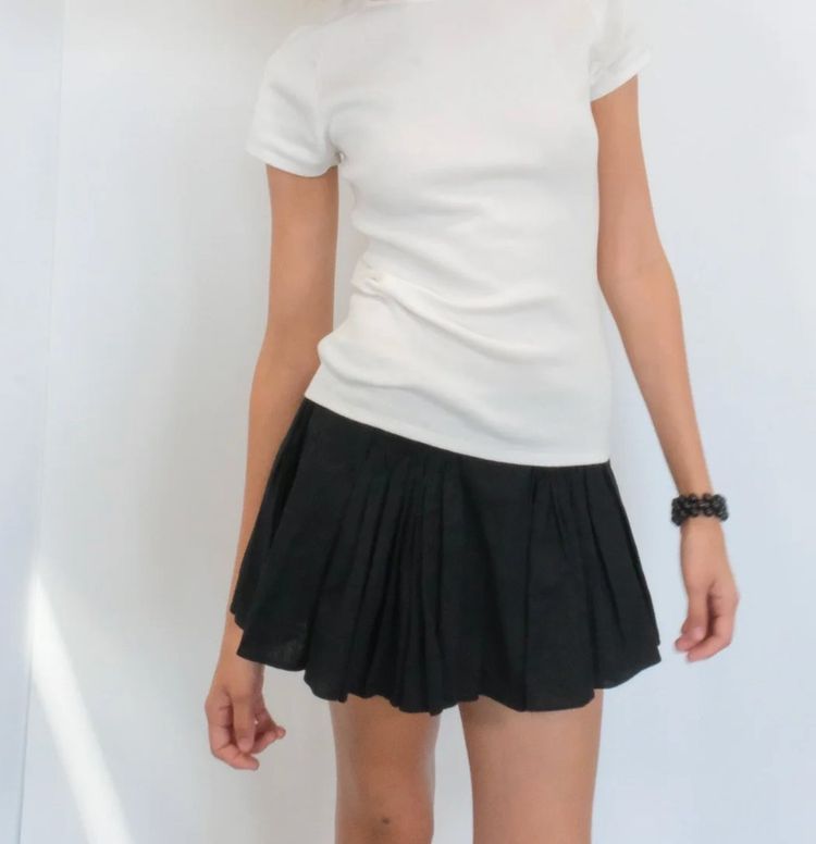 GEEL - carolyn skirt black